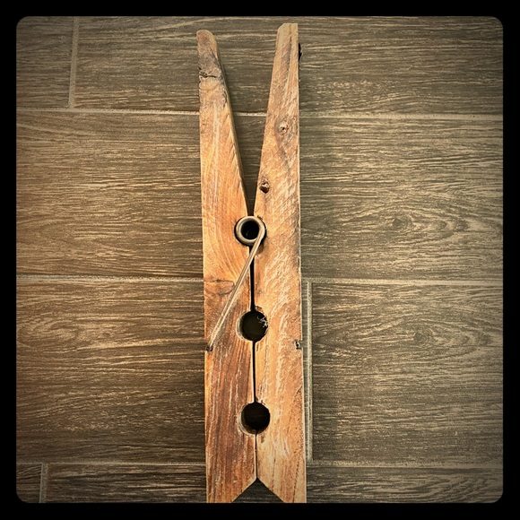 Other - Farmhouse Oversized Decorative Clothes Pin